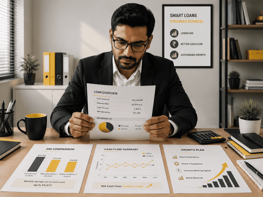 low rates on refinance reduce emi burden